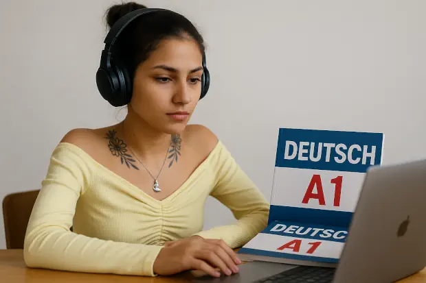 Au pair estudiando alemán A1